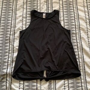Yogalicious | Black Open Back Athletic Tank Top Size Small